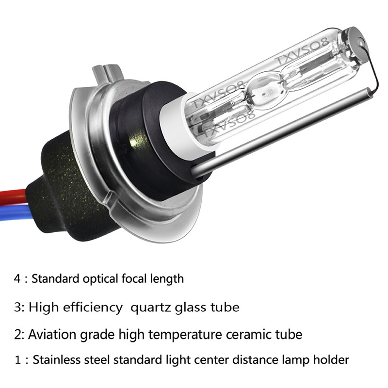 2 vnt Xenon H7 HID komplektas 55W automobilio priekinių žibintų lemputės 12V 4300K 5000K 6000K 8000K 12000K