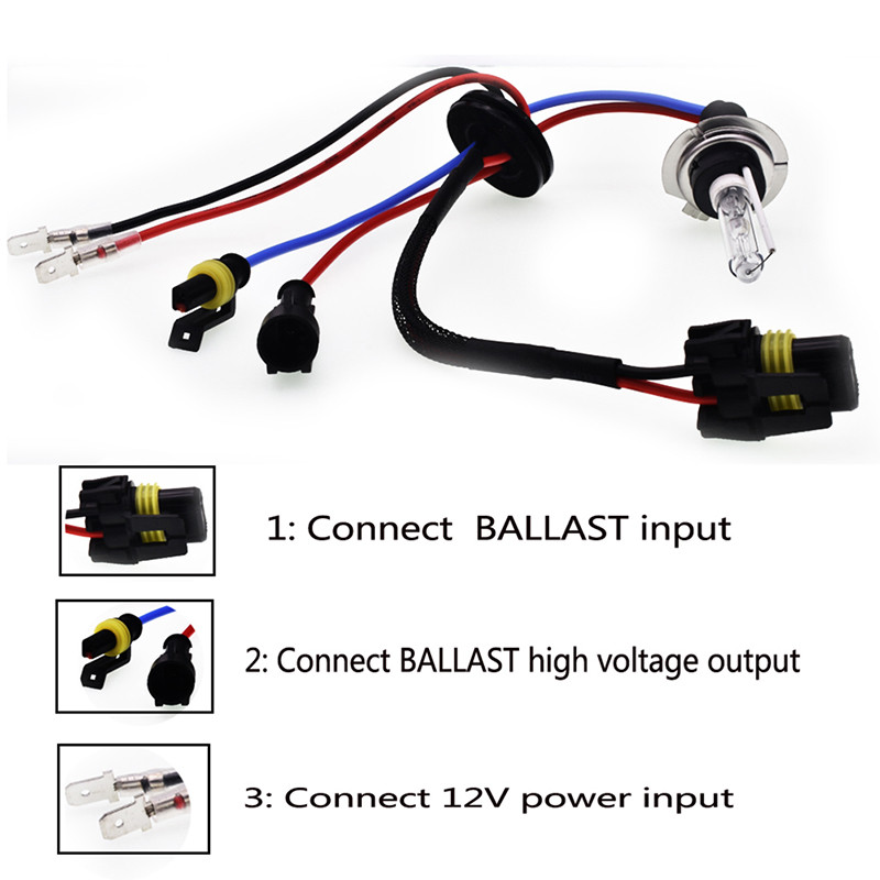 2 vnt Xenon H7 HID komplektas 55W automobilio priekinių žibintų lemputės 12V 4300K 5000K 6000K 8000K 12000K