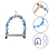 Design cârlig de jucărie pentru papagal Jucării pentru animale de companie rezistent la uzură Stand de antrenament pentru păsări Papagal Leagăn pentru animale de companie