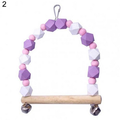 Design cârlig de jucărie pentru papagal Jucării pentru animale de companie rezistent la uzură Stand de antrenament pentru păsări Papagal Leagăn pentru animale de companie