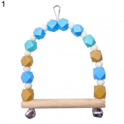 Design cârlig de jucărie pentru papagal Jucării pentru animale de companie rezistent la uzură Stand de antrenament pentru păsări Papagal Leagăn pentru animale de companie