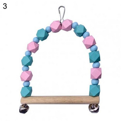 Design cârlig de jucărie pentru papagal Jucării pentru animale de companie rezistent la uzură Stand de antrenament pentru păsări Papagal Leagăn pentru animale de companie