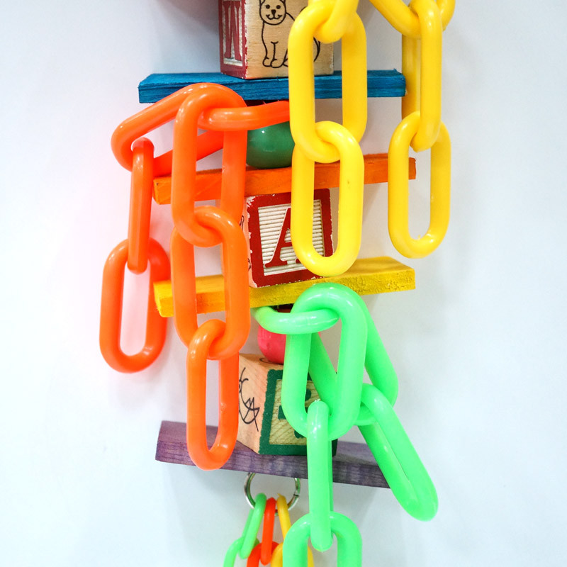 CAITEC Jucării pentru păsări Jucării de mestecat pentru papagali Jucării de mestecat cu șnur Jucării pentru cușcă pentru papagali, potrivite pentru papagalii de dimensiuni mari și medii