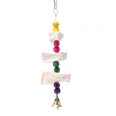 Πρακτικό παιχνίδι παπαγάλου πολύχρωμες χάντρες Καθαρισμός δοντιών Παχύ αγκίστρι Παιχνίδια εκπαίδευσης παπαγάλων Αξεσουάρ παπαγάλου