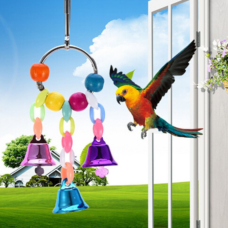1 tk Linnukella mänguasi Lihtne metallist rippuv papagoi puur Mänguasi, hammustuskindel viirpapagoid Närimismänguasi Papagoi Mänguasi Lindude tarvikud
