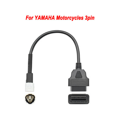 Motobike OBD2 pistikuga mootorratas YAMAHA 3/4Pin Harley jaoks / HONDA 4/6Pin K+CAN köisraudtee/veoauto/Moto OBD 2 pikenduskaabel