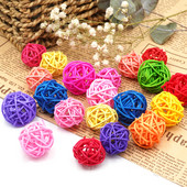 10 τεμάχια /σετ Παιχνίδια για κατοικίδια πουλιά Παιχνίδια μασήματος Παιχνίδια με μπάλα Rattan για Parrot Budgie Parakeet Cockatiel Chewing Παίζοντας Κλουβιά Παπαγάλου