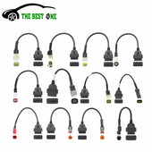 Motocikla OBD2 savienotājs motociklam Harley 6 kontakti YAMAHA 3 kontakti HONDA 4 kontakti Ducati/Suzuki Moto OBD pagarinātāja kabelis