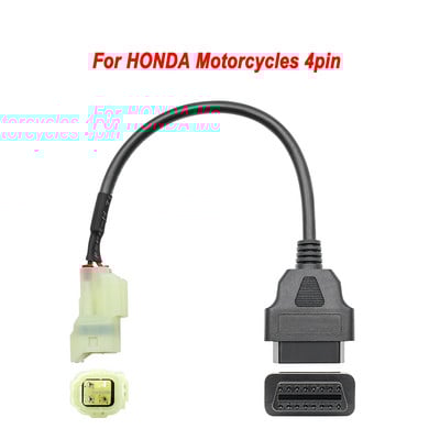 Motocikla OBD2 savienotājs motociklam Harley 6 kontakti YAMAHA 3 kontakti HONDA 4 kontakti Ducati/Suzuki Moto OBD pagarinātāja kabelis