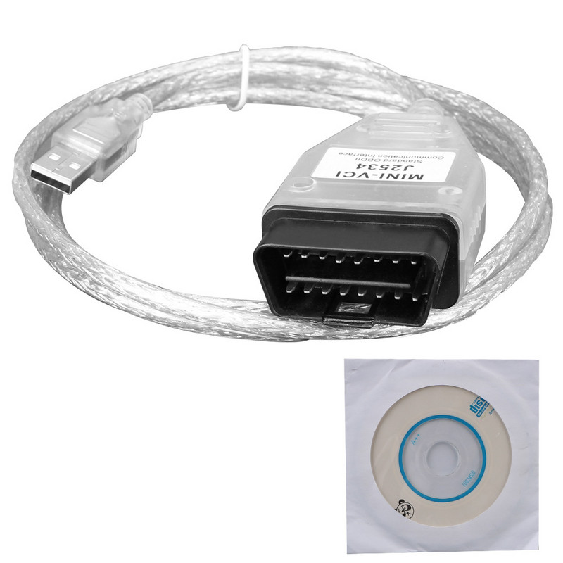 Automobilių diagnostikos kabelio automatinis skaitytuvas V15.00.028 OBD2 sąsaja, skirta Toyota TIS Techstream MINI-VCI FTDI J2534 automatinio diagnostikos įrankiui