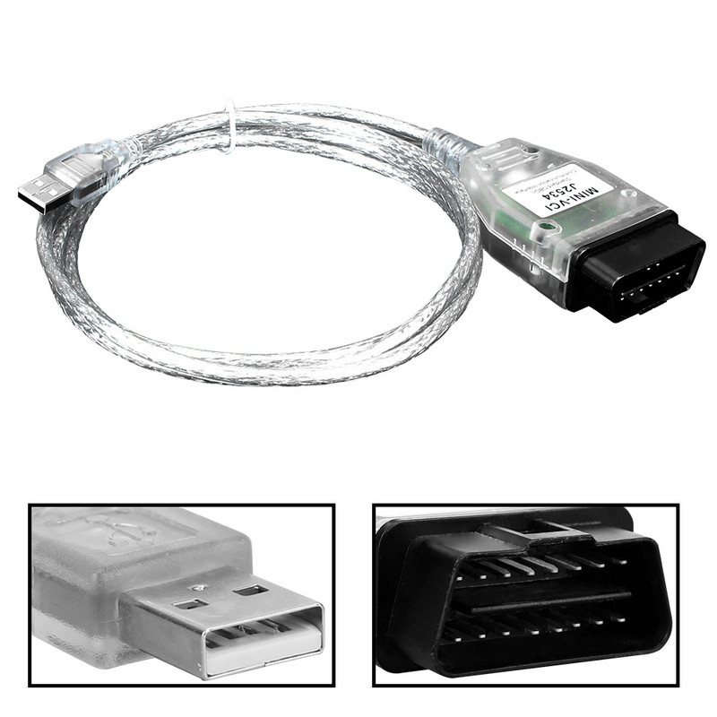 Automobilių diagnostikos kabelio automatinis skaitytuvas V15.00.028 OBD2 sąsaja, skirta Toyota TIS Techstream MINI-VCI FTDI J2534 automatinio diagnostikos įrankiui