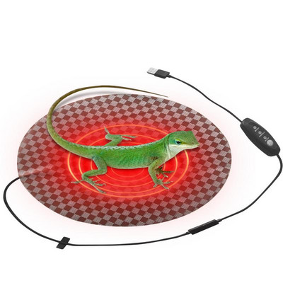 Θέρμανση USB Reptile Pet Θερμοστάτης 5V Θερμοστάτης Snake 3 Ρυθμιζόμενη Θερμοκρασία Reptile Vivarium Terrarium Warm Heater 28cm