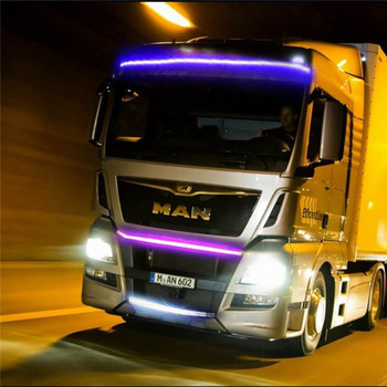 24V LED мигаща камион околна светлина покрив броня лампа врата 1M 1.5M 2M 2.4M лента ремарке камион каравана аксесоари декорация
