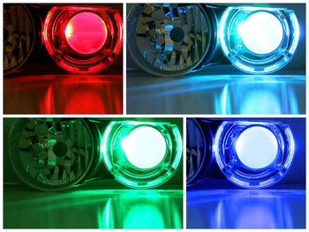 Ασύρματο χειριστήριο RGB LED Demon Eyes Light Για audi A1 A3 A4 A6 TT Q2 Q3 Q5 Q7 R8 S2 S3 S4 S5 S6 S8 S7 S7 HID Φώτα προβολέα