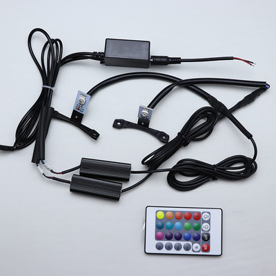 Ασύρματο χειριστήριο RGB LED Demon Eyes Light Για audi A1 A3 A4 A6 TT Q2 Q3 Q5 Q7 R8 S2 S3 S4 S5 S6 S8 S7 S7 HID Φώτα προβολέα