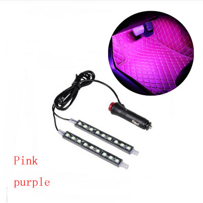 Car 9 LED 2 în 1 Picioare de podea Lampă de atmosferă Lampă de decorare pentru Peugeot 206 207 208 301 307 308 407 2008 3008 4008