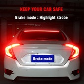 12V mașină flexibilă lumini suplimentare cu leduri de frână intermitent roșu bandă cu LED care curge 100 cm semnal de oprire ledă de avertizare impermeabilă