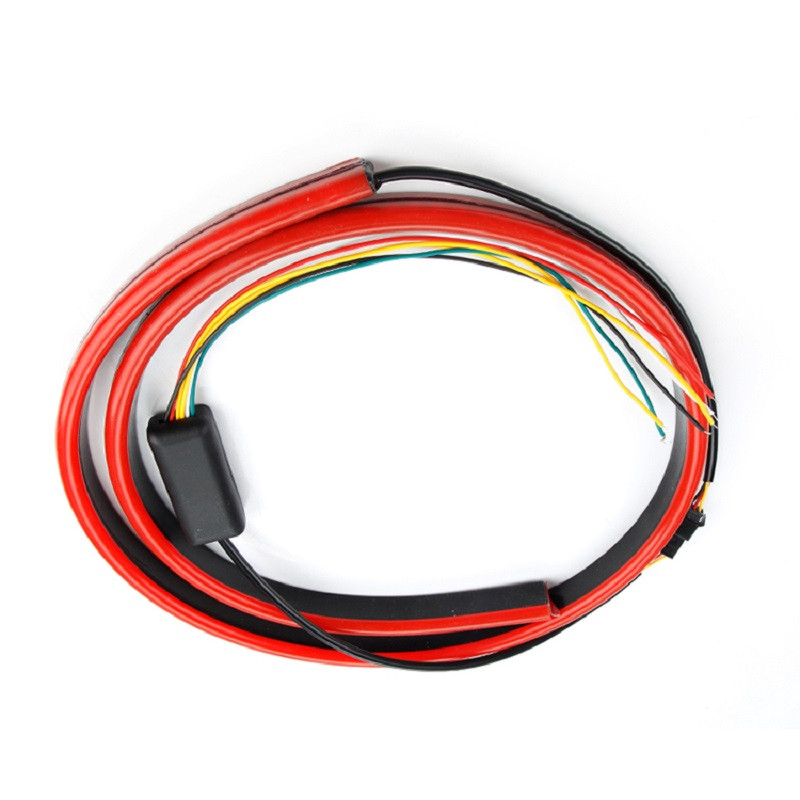 12V mașină flexibilă lumini suplimentare cu leduri de frână intermitent roșu bandă cu LED care curge 100 cm semnal de oprire ledă de avertizare impermeabilă