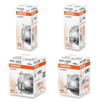 OSRAM H1 H4 H3 H7 12V Τυπική λάμπα Λευκό φως Γνήσιο Προβολέας Αυτόματος Προβολέας Ομίχλης 55W 9003 HB2 Λαμπτήρας Αλογόνου αυτοκινήτου Ποιότητα OEM (1 τεμ.)