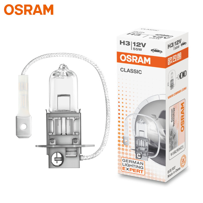 OSRAM H1 H4 H3 H7 12V Τυπική λάμπα Λευκό φως Γνήσιο Προβολέας Αυτόματος Προβολέας Ομίχλης 55W 9003 HB2 Λαμπτήρας Αλογόνου αυτοκινήτου Ποιότητα OEM (1 τεμ.)