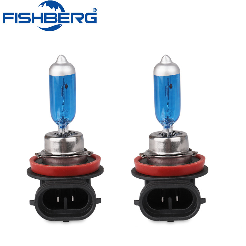 10 buc 12v 55w H11 Bec cu halogen auto 6000K Lumină cu halogen pentru mașină Bec cu lampă cu halogen pentru stilul mașinii faruri faruri de ceață