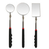 360 sissetõmmatav teleskoopkontroll-tuvastuslääts ümmargune peegel, hõbedane taskuklamber Uue auto tööriistad, mis ulatuvad 7-1/4" kuni 30" DIY TÖÖRIISTA