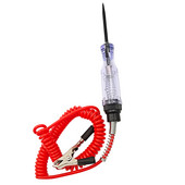 Ispitno svjetlo za ispitivanje strujnog kruga 6-24 V s produljenim opružnim ispitnim vodovima i oštrom sondom za bušenje | Ispitivač napona u automobilskom krugu