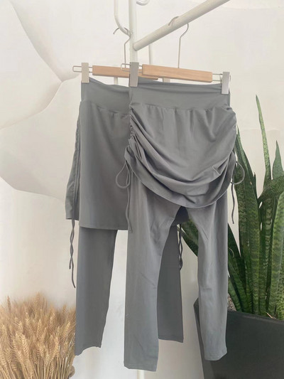 Set casual de jambiere cu talie inalta cu fusta