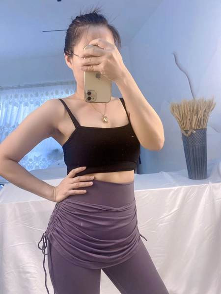 Set casual de jambiere cu talie inalta cu fusta