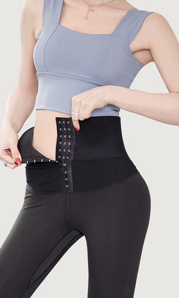 Jambiere de damă cu model de corset cu talie înaltă