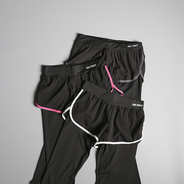 Jambiere sport negri din două piese de damă