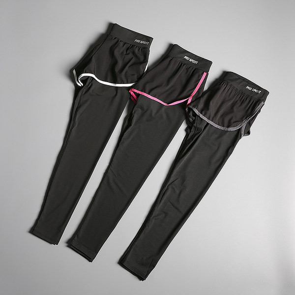 Jambiere sport negri din două piese de damă