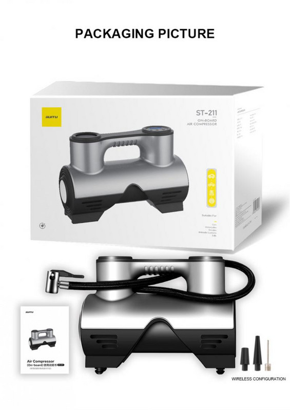 Φορητή ασύρματη ηλεκτρική αντλία αέρα αυτοκινήτου DC 12V 120W Υψηλής ισχύος 35L/min Αντλία αέρα ελαστικού αεροσυμπιεστής για φορτηγό μοτοσικλέτας αυτοκινήτου
