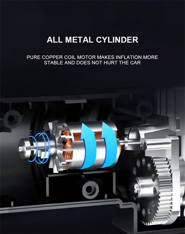 Φορητή ασύρματη ηλεκτρική αντλία αέρα αυτοκινήτου DC 12V 120W Υψηλής ισχύος 35L/min Αντλία αέρα ελαστικού αεροσυμπιεστής για φορτηγό μοτοσικλέτας αυτοκινήτου