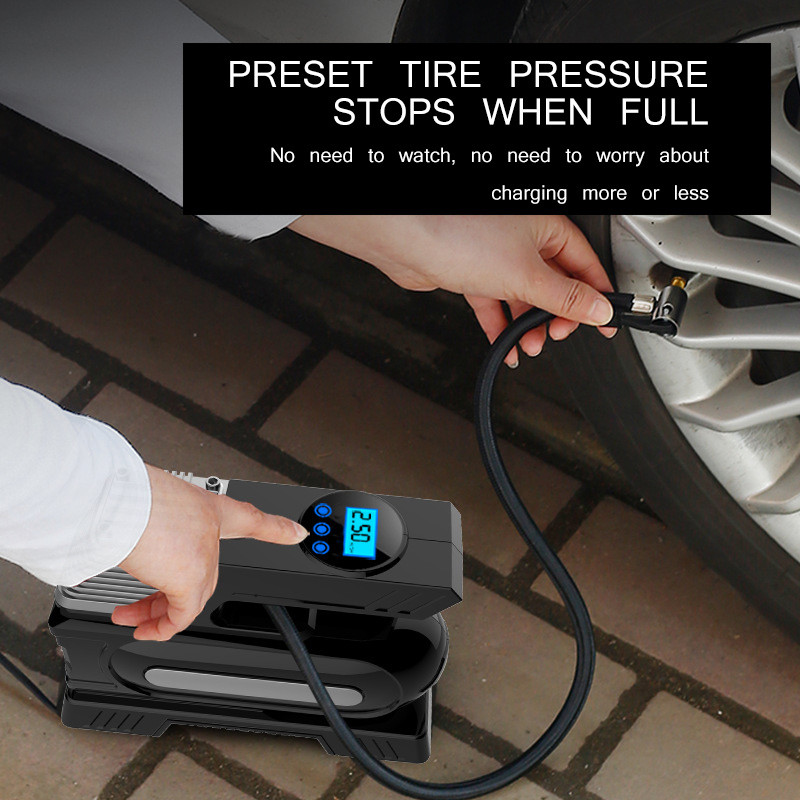 Auto rehvipump Multifunktsionaalne rehvi õhupump Auto elektriline õhupump juhtmeta elektriline õhupump auto mootorratta jalgrattale
