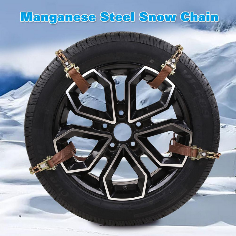 10db 8db Automatikus meghúzású autógumi hólánc téli mangán acél gumik hólánc Jeep Renegade tüskés gumihoz