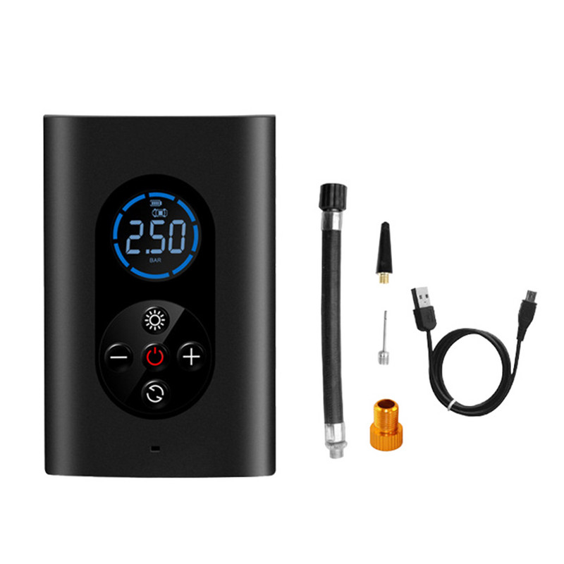 Kaasaskantav auto õhukompressor juhtmevaba rehvipumba õhupump 150 PSI automaatne õhupump autode mootorratta pallide LED-valgusega rehvipump