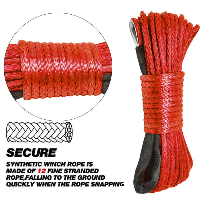 7700LBs Gervė Linija Kabelio Virvės Gervės Vilkimo kablio kamštis Guma keturračiams visureigiams UTV sunkvežimių visureigių priedai