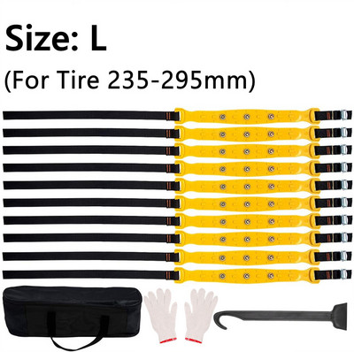 10 tk talvine auto lumekett, libisemisvastane nailonist rattakett 255 225 autorehvi lumeketid velg 18 libisemisvastased lumerihmad