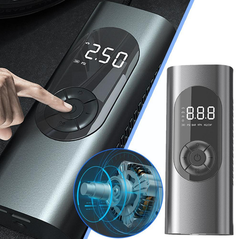 Afișaj digital inteligent, cu dublă utilizare, montat pe vehicul, umflator ridicat, pompă portabilă, umflare anvelope, pompă de umflare G5I1