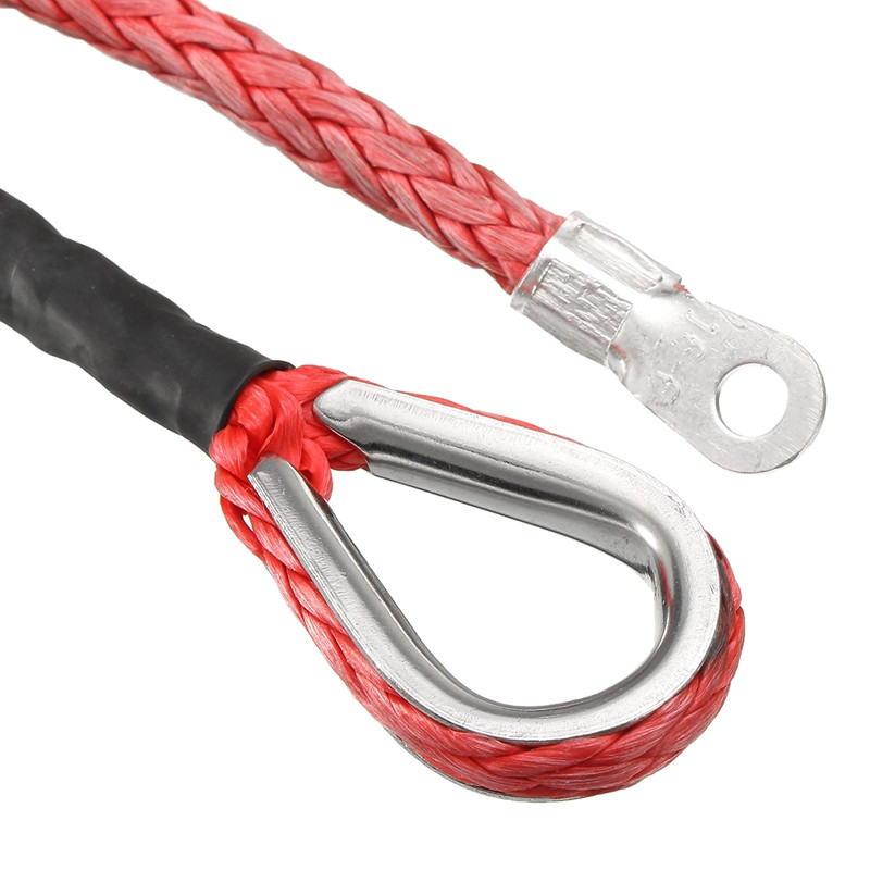 3/16" x 50" Vilkimo lynai Sintetinio pluošto gervės linijos trosas 5500+ LBs + apvalkalas ATV UTV 5,5 mm * 15 m sintetinis