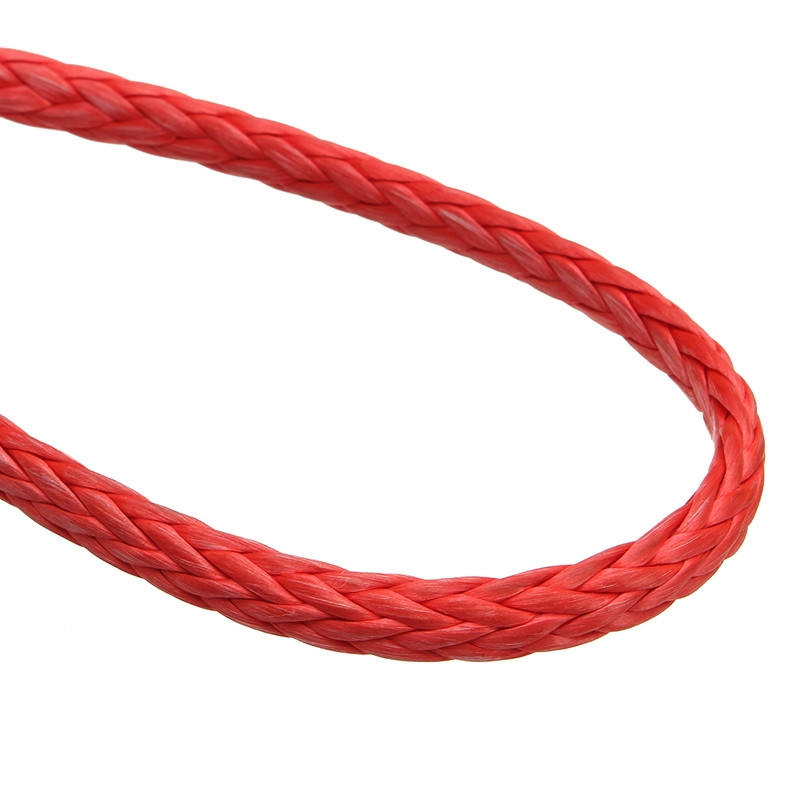 3/16" x 50" Vilkimo lynai Sintetinio pluošto gervės linijos trosas 5500+ LBs + apvalkalas ATV UTV 5,5 mm * 15 m sintetinis