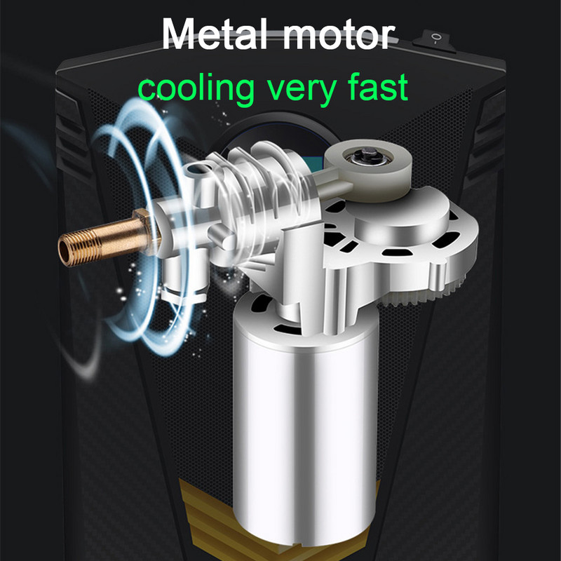 Umflator digital pentru anvelope 150 PSI compresor de aer pentru mașină pentru auto, motociclete, biciclete, DC 12 volți, pompă portabilă pentru compresor de aer pentru mașină