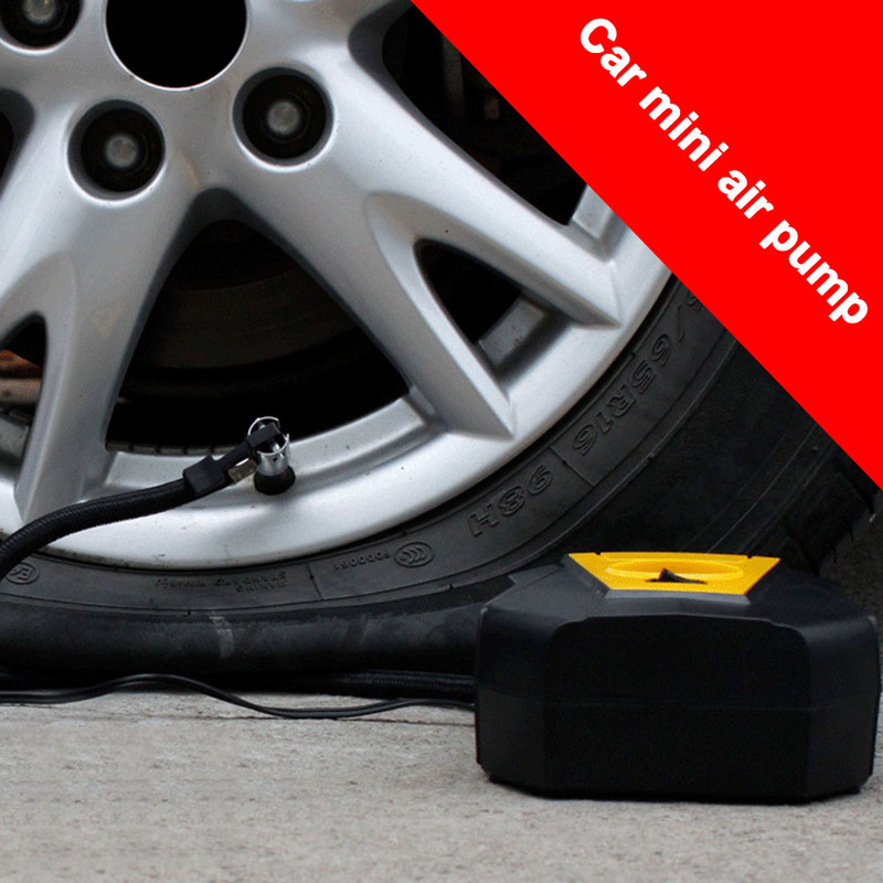 Pompă de umflare a anvelopelor pentru mașină electrică 12V compresor de aer portabil gonflabil pentru urgență în aer liber TD326