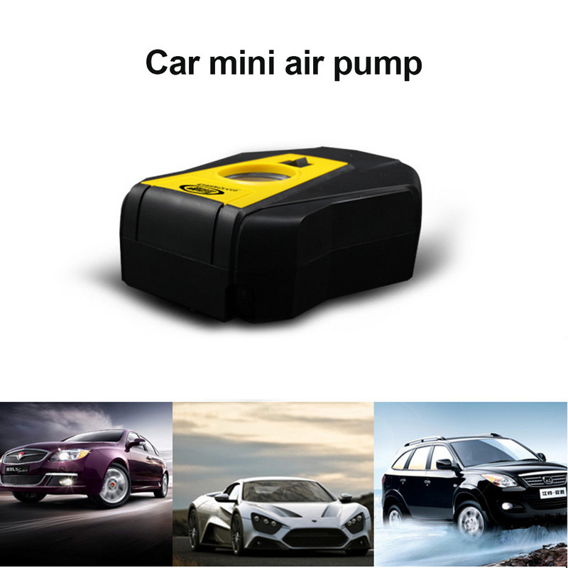 Pompă de umflare a anvelopelor pentru mașină electrică 12V compresor de aer portabil gonflabil pentru urgență în aer liber TD326