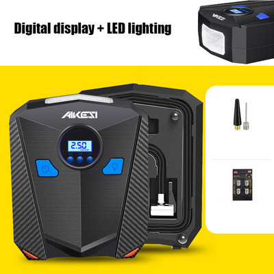 Auto õhupump 120W 12V digitaalne ekraan Led Light kaasaskantav rehvipump Nutikas rehvi täitmine autodele mootorratastele jalgratastele