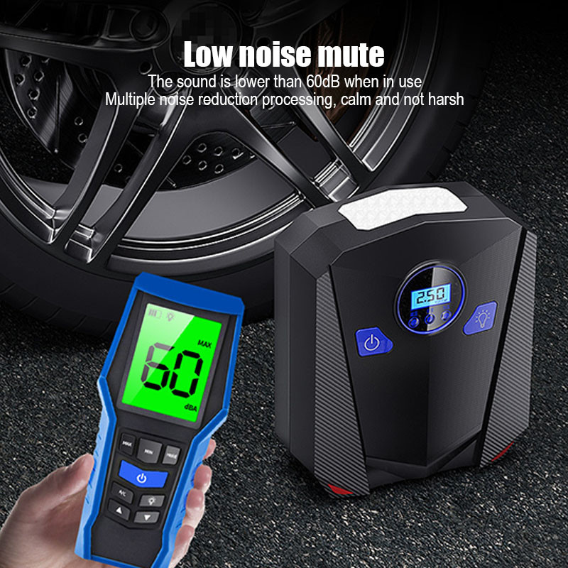 Auto õhupump 120W 12V digitaalne ekraan Led Light kaasaskantav rehvipump Nutikas rehvi täitmine autodele mootorratastele jalgratastele