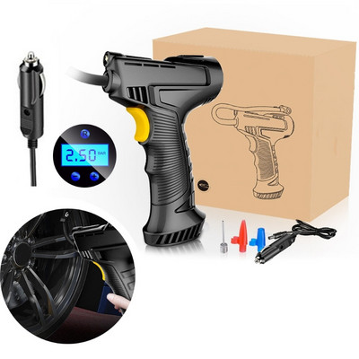 Ασύρματο φουσκωτό ελαστικών χειρός 120W αεροσυμπιεστή με ψηφιακή οθόνη για ποδήλατο αυτοκινήτου Drop Shipping