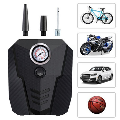 High Power Car Air Pump Tire Inflator Automatic Charge Tire Double-cylinder High-pressure Portable Compressor Stop Air Car S6K1