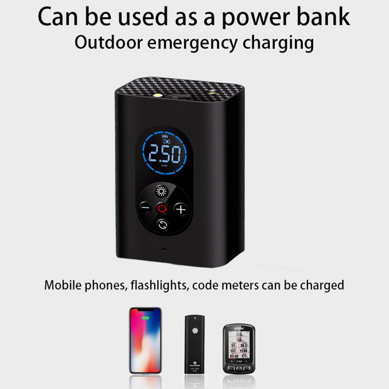 Ηλεκτρική φουσκωτή αντλία Wireless Air Inflator Pump Μπάλες ελαστικών αυτοκινήτου 150psi Smart for Unique Parts Φορητά στολίδια αυτοκινήτου